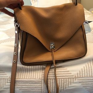 Peach Rebecca Minkoff bag w crossbody strap